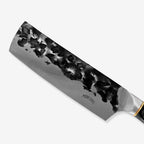 Cuchillo Nakiri 17 Cm Forjado En Acero Inox De Alto Carbono