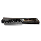 Cuchillo Nakiri 17 Cm Forjado En Acero Inox De Alto Carbono