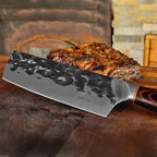 Cuchillo Nakiri 17 Cm Forjado En Acero Inox De Alto Carbono