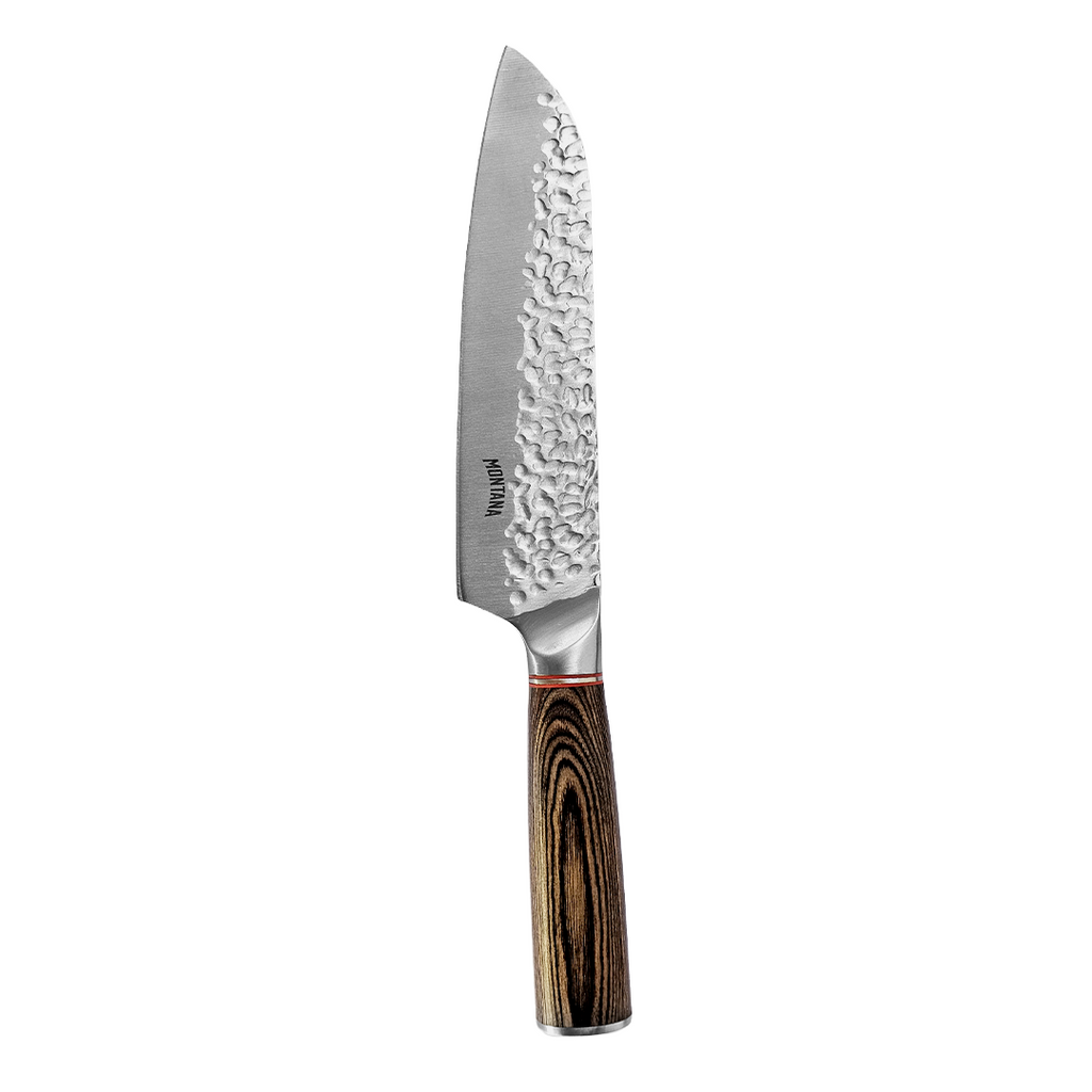 Cuchillo Santoku 18 Cm Forjado En Acero Inox De Alto Carbono