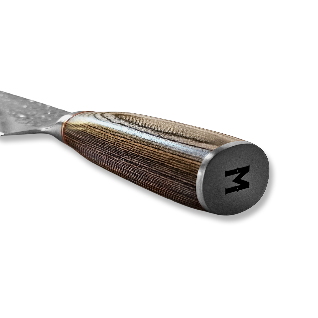 Cuchillo Santoku 18 Cm Forjado En Acero Inox De Alto Carbono