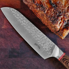 Cuchillo Santoku 18 Cm Forjado En Acero Inox De Alto Carbono