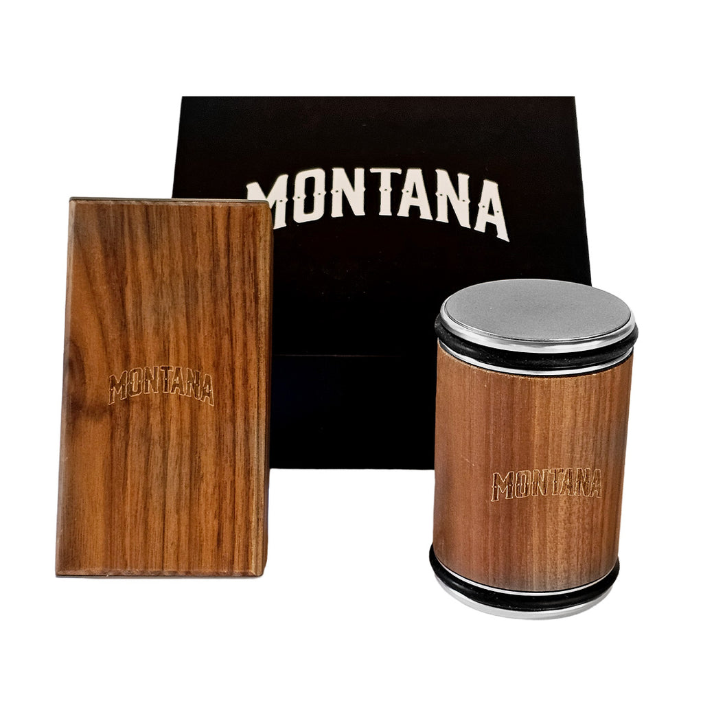 Afilador de Cuchillos Barrel de Nogal Montana